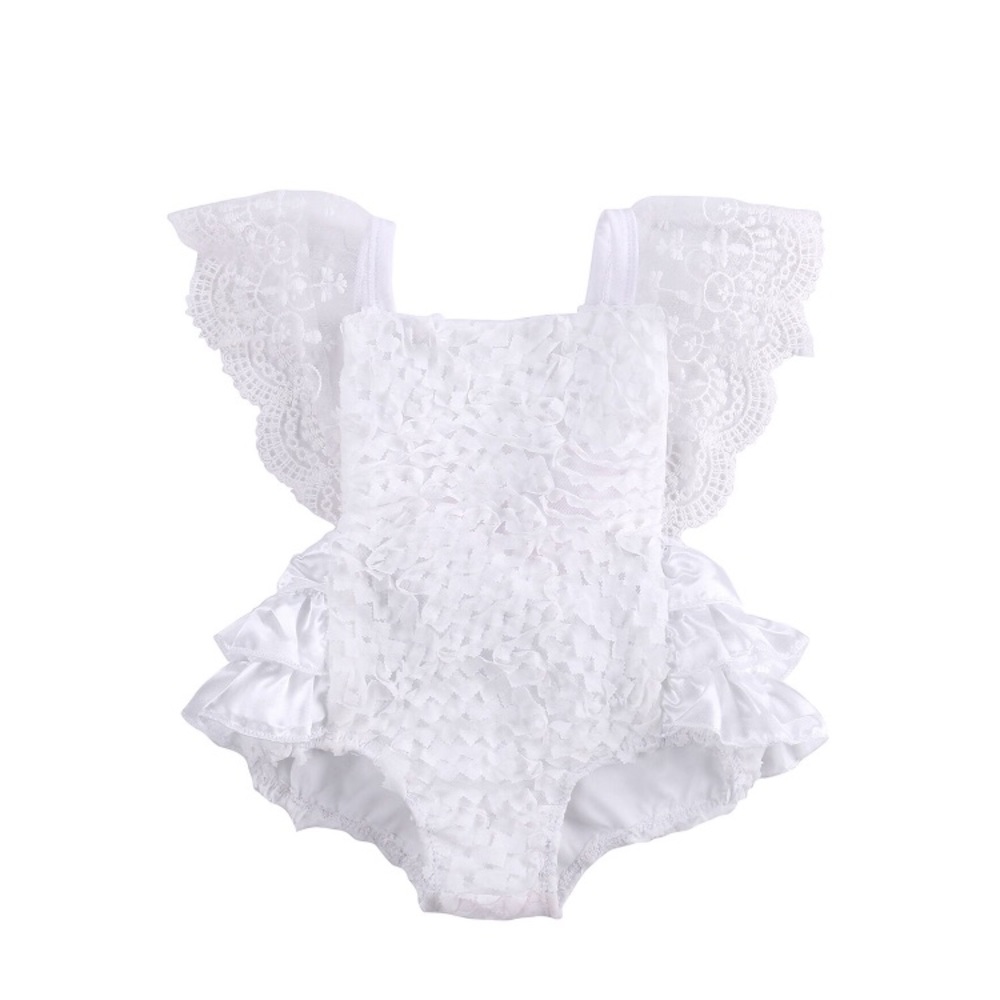 White Lace Baby Girl onesie